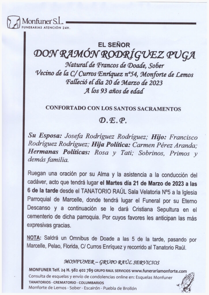 EL SEÑOR DON RAMON RODRIGUEZ PUGA