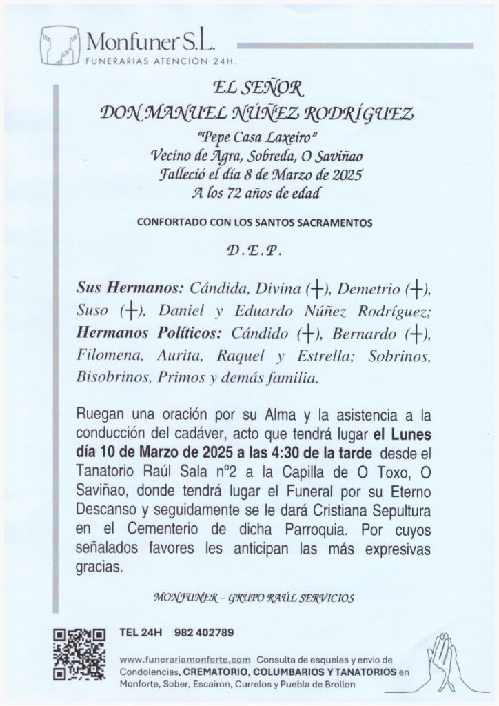EL SEÑOR DON MANUEL NUÑEZ RODRIGUEZ