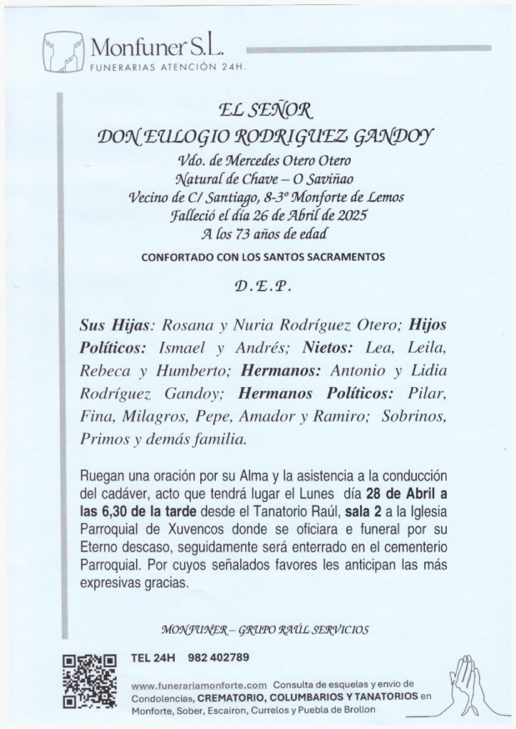 EL SEÑOR DON EULOGIO RODRIGUEZ GANDOY