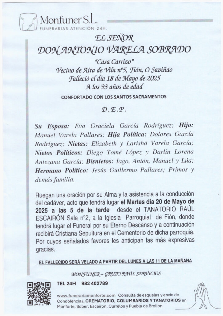 EL SEÑOR DON ANTONIO VARELA SOBRADO