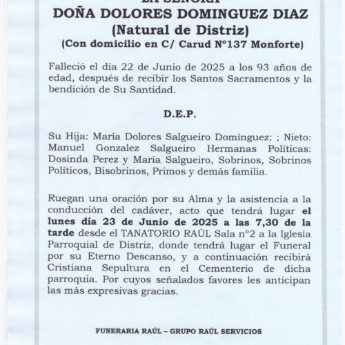 DOLORES DOMINGUEZ DIAZ