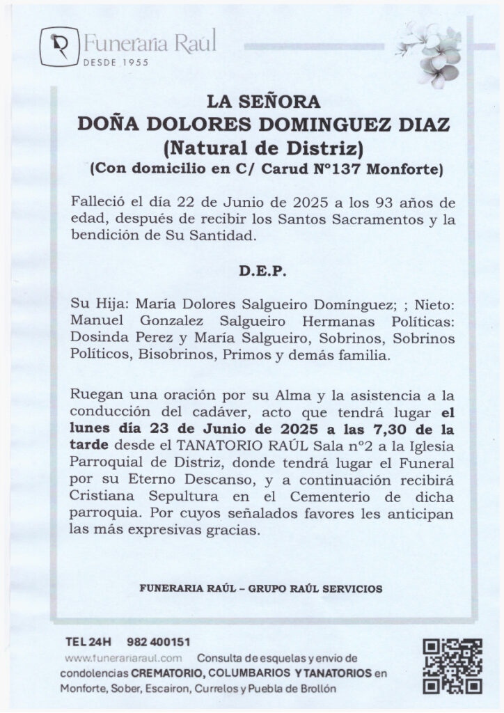 DOLORES DOMINGUEZ DIAZ