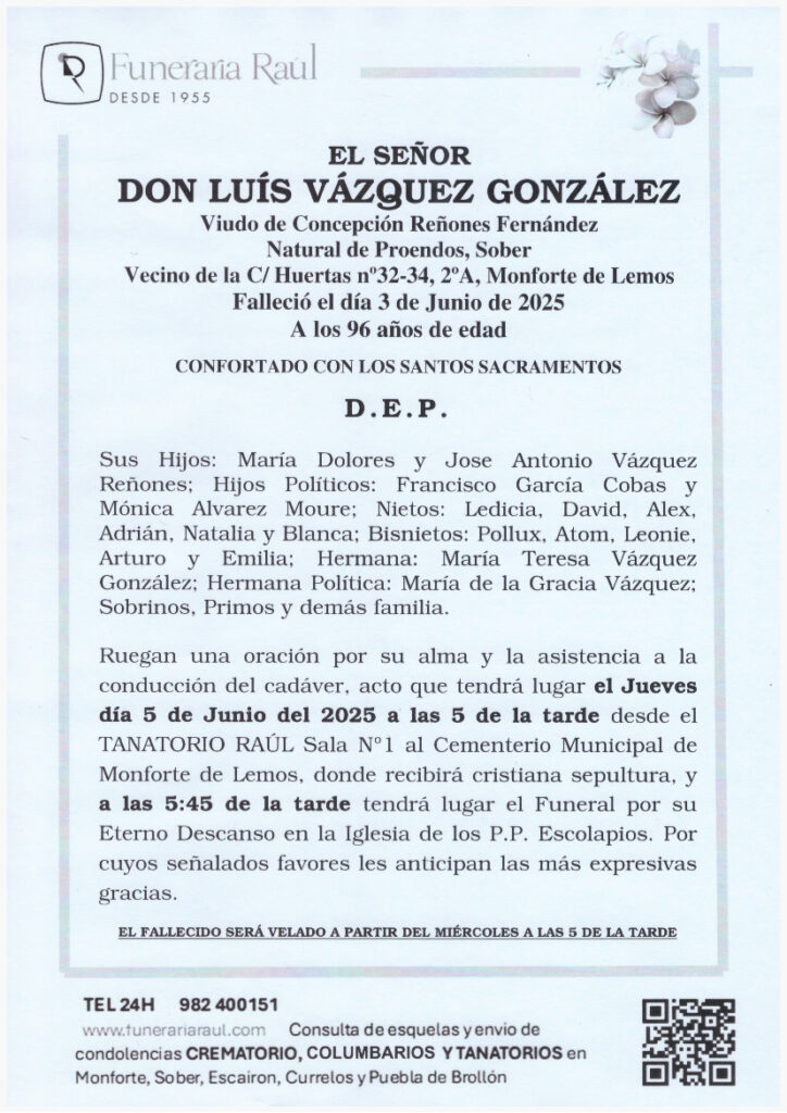 EL SEÑOR DON LUIS VAZQUEZ GONZALEZ