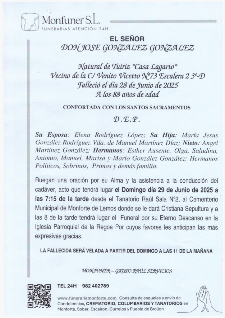 EL SEÑOR DON JOSE GONZALEZ GONZALEZ