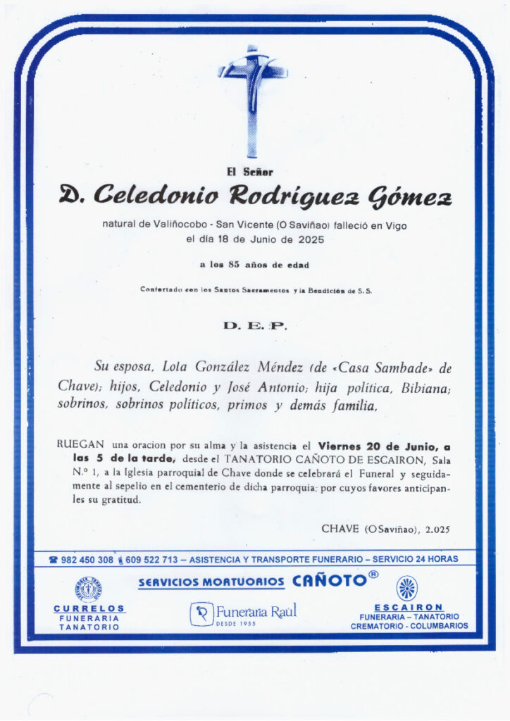 EL SEÑOR DON CELEDONIO RODRIGUEZ GOMEZ