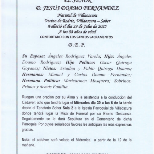 EL SEÑOR DON JESUS DOAMO FERNANDEZ