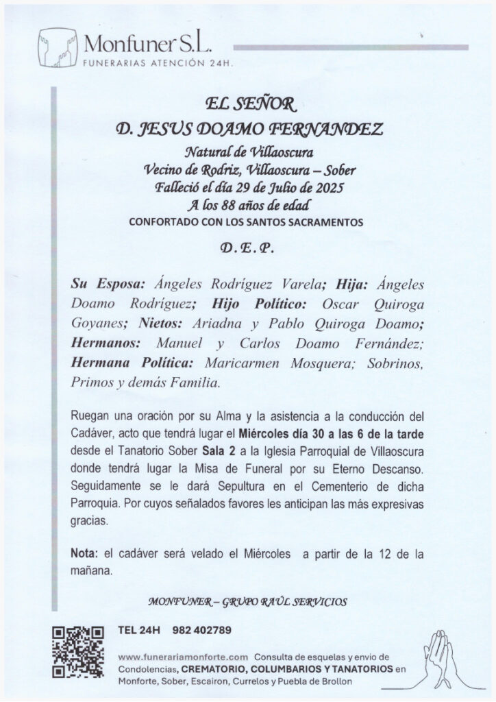 EL SEÑOR DON JESUS DOAMO FERNANDEZ