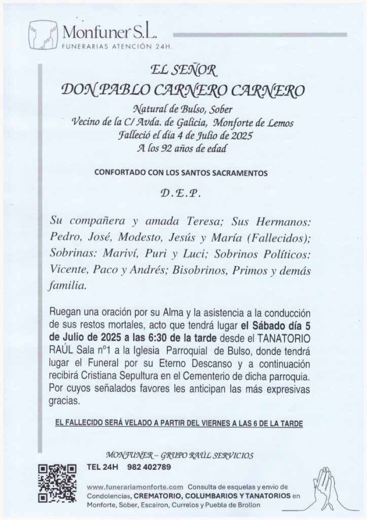 EL SEÑOR DON PABLO CARNERO CARNERO
