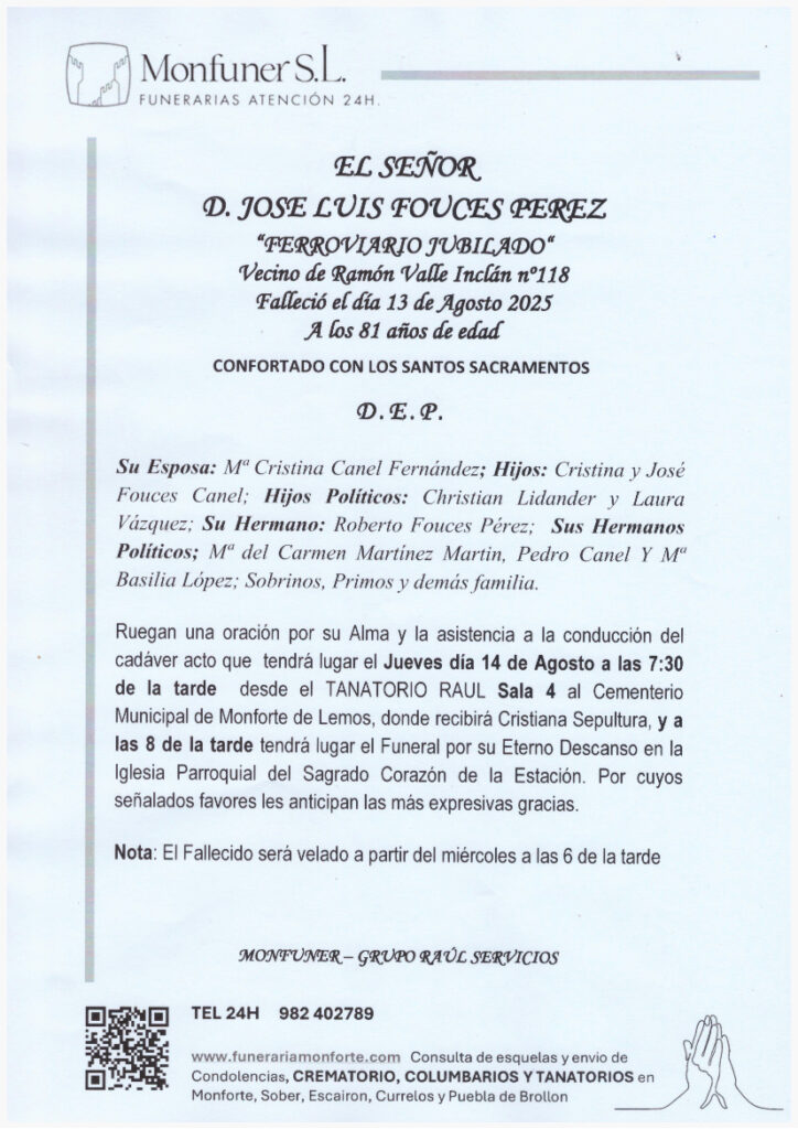 EL SEÑOR DON JOSE LUIS FOUCES PEREZ