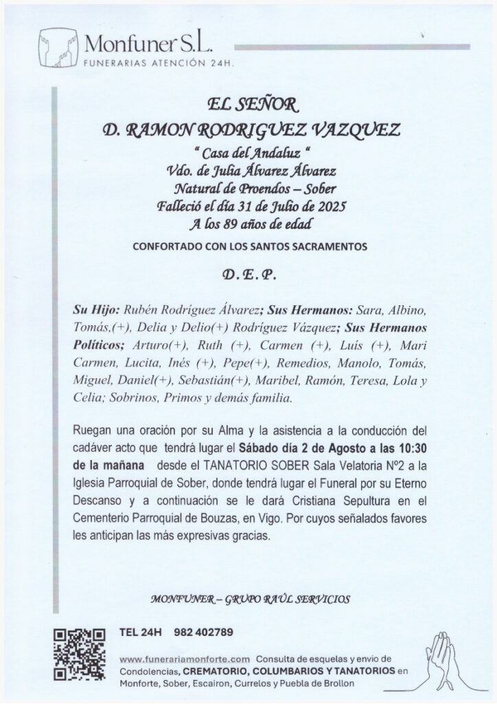 EL SEÑOR DON RAMON RODRIGUEZ VAZQUEZ
