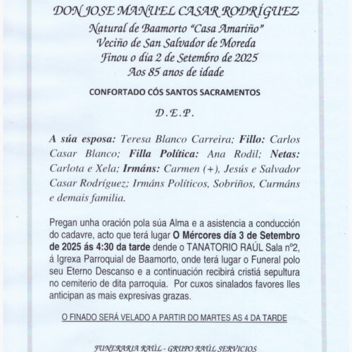 EL SEÑOR DON JOSE MANUEL CASAR RODRIGUEZ
