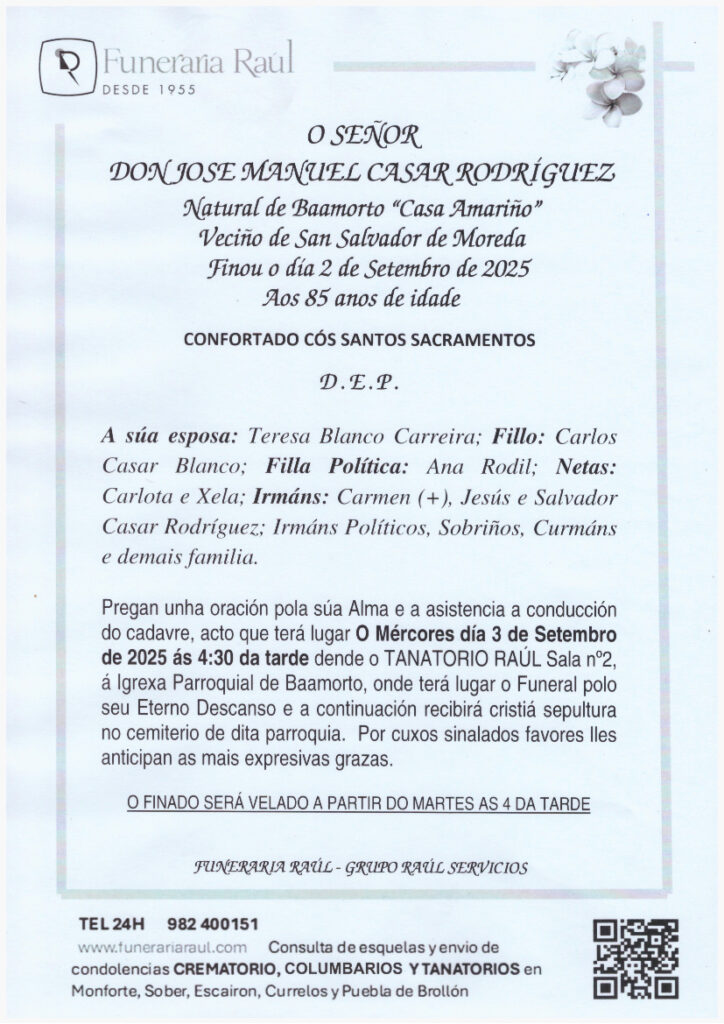 EL SEÑOR DON JOSE MANUEL CASAR RODRIGUEZ
