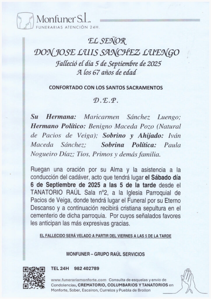 EL SEÑOR DON JOSE LUIS SANCHEZ LUENGO