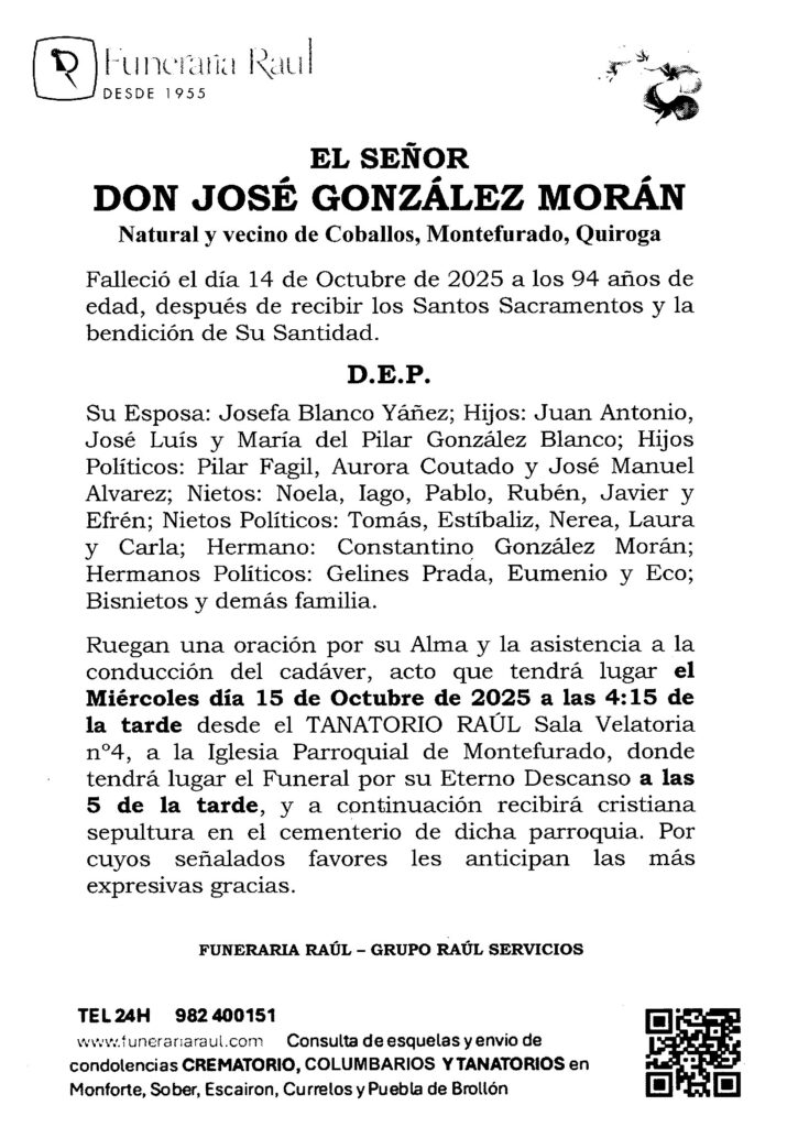 EL SEÑOR DON JOSE GONZALEZ MORAN
