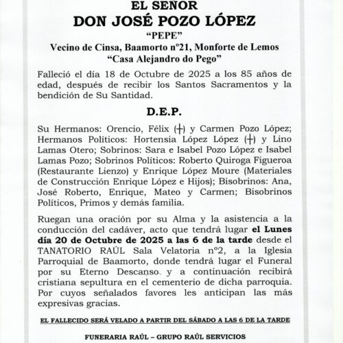 EL SEÑOR DON JOSÉ POZO LÓPEZ