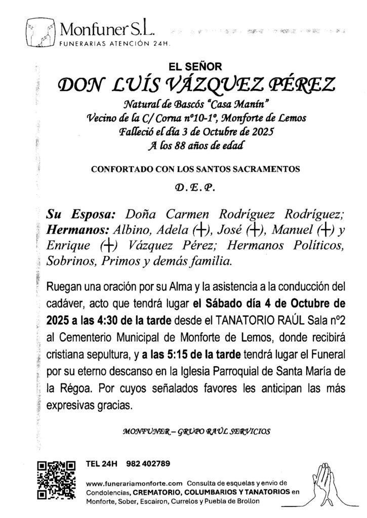 EL SEÑOR DON LUÍS VÁZQUEZ PÉREZ