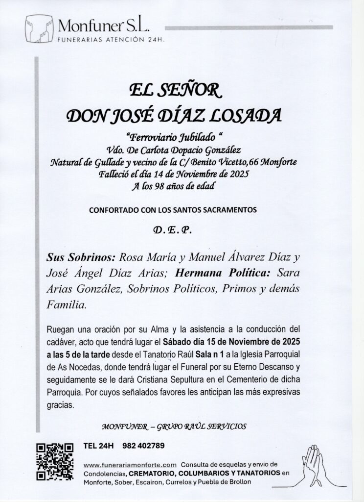 EL SEÑOR DON JOSÉ DÍAZ LOSADA