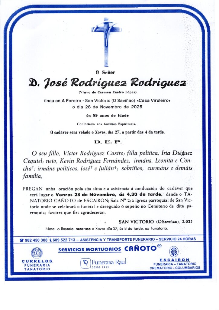 EL SEÑOR DON JOSE RODRIGUEZ RODRIGUEZ