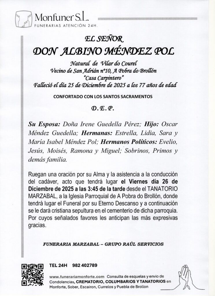 EL SEÑOR DON ALBINO MENDEZ POL