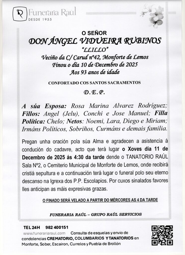 O SEÑOR DON ANGEL VIDUEIRA RUBINOS