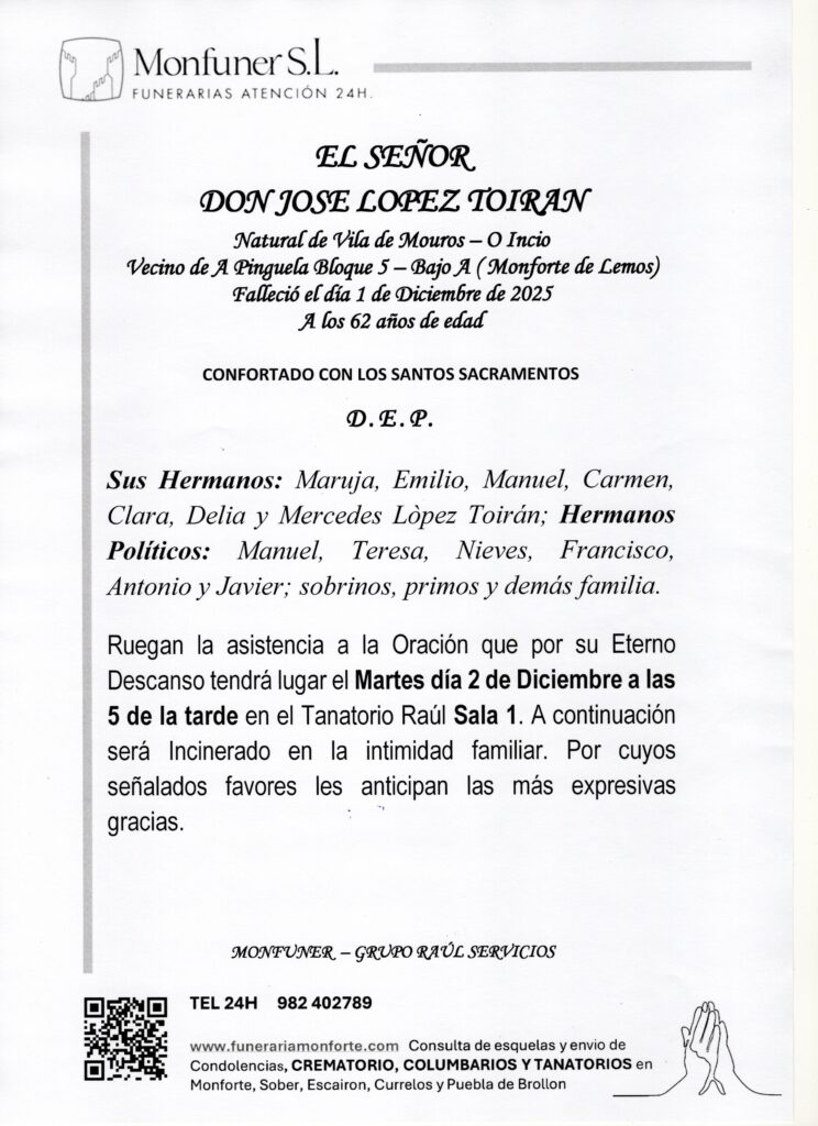 EL SEÑOR DON JOSÉ LÓPEZ TOIRÁN