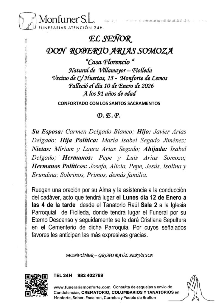 EL SEÑOR DON ROBERTO ARIAS SOMOZA