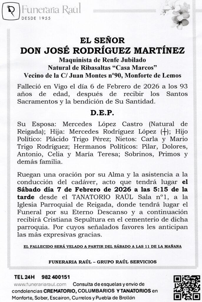 EL SEÑOR DON JOSÉ RODRÍGUEZ MARTÍNEZ