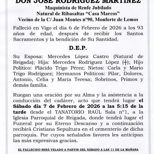 EL SEÑOR DON JOSÉ RODRÍGUEZ MARTÍNEZ