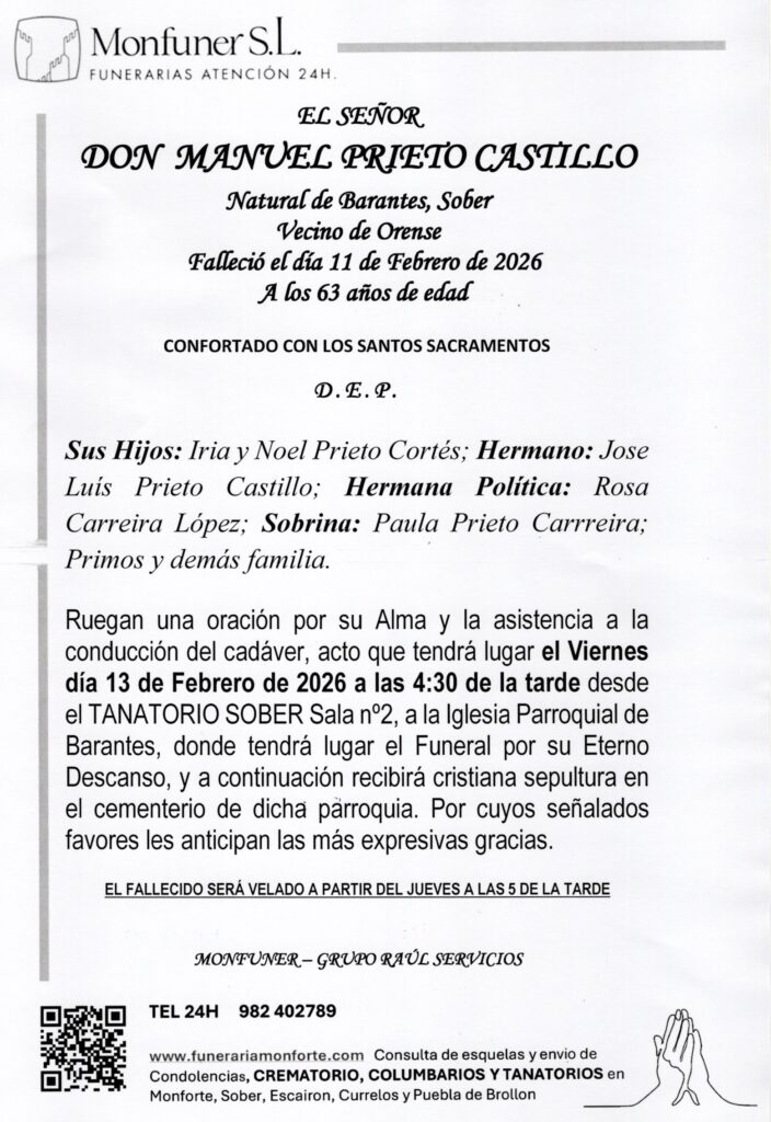 EL SEÑOR DON MANUEL PRIETO CASTILLO