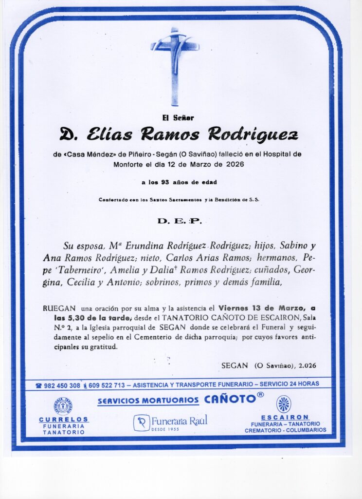 EL SEÑOR DON ELIAS RAMOS RODRIGUEZ